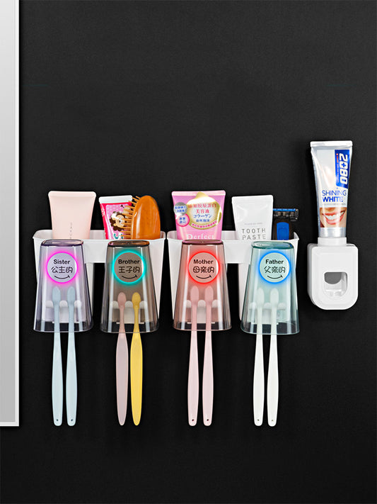 Creative Bathroom Toothbrush Rack