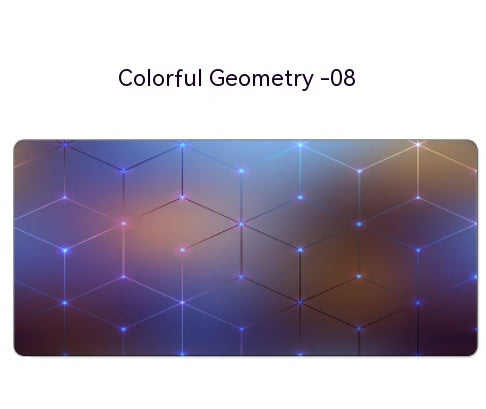 Geometric Internet Cafe Games Desk Mat