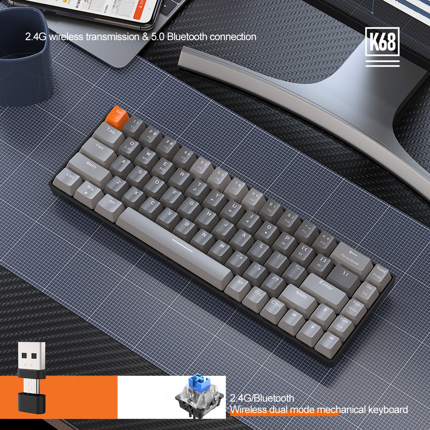 Bluetooth Backlit Mechanical Keyboard