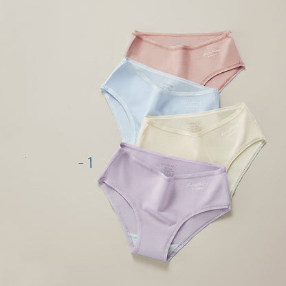 4 Pack Mid Waist Cotton Briefs