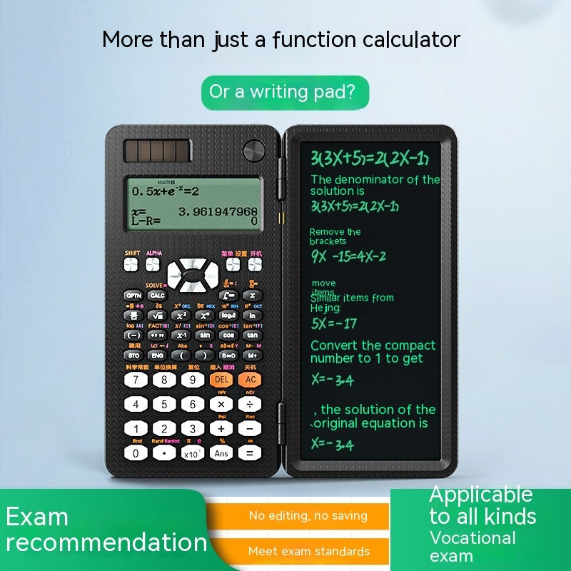 2 In 1 Foldable Scientific Calculator/Handwriting Tablet