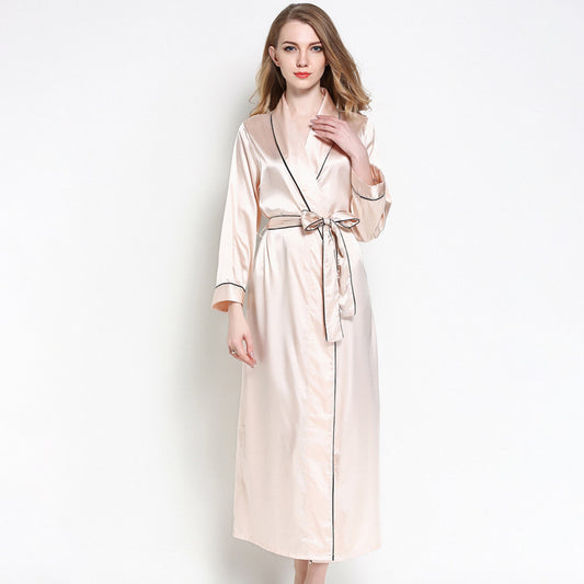 Silk Lace Pajamas Bathrobe Home Clothes