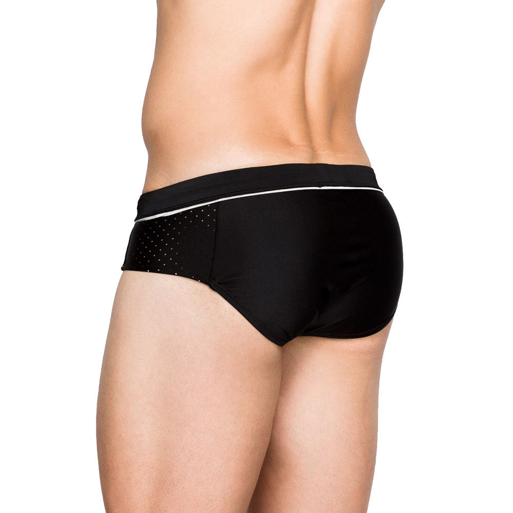 Mesh Stitching Swim Briefs