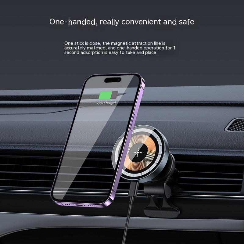 15W Type-C Magnetic Car Wireless Charger