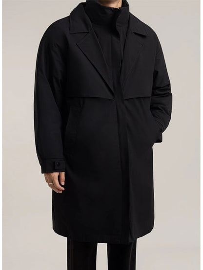 Mid-length Lapel Trench Coat