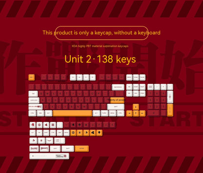 Color Matching PBT Sublimation Key Cap Set